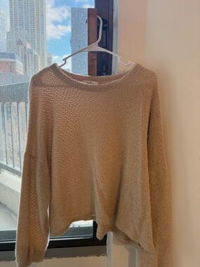 Tres Bien Beige Crewneck Sweater